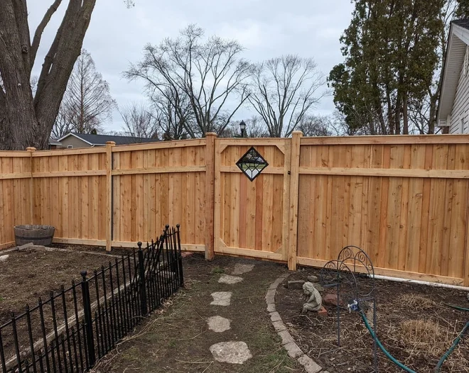 wooden fence